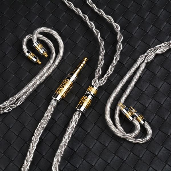 NiceHCK MoonGod Japan Silver Plated Furukawa Copper HiFi Earphone Cable Sale