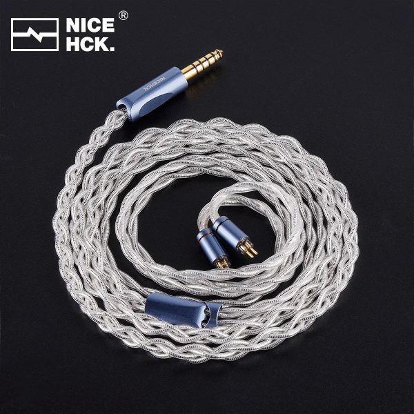 NiceHCK GalaxyLab 7N 9µm Silver Foil Plated OCC + Silver Plated Induction Annealing Copper Cable Online now