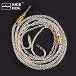 NiceHCK MoonGod Japan Silver Plated Furukawa Copper HiFi Earphone Cable Sale