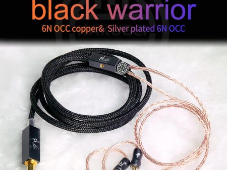 HAKUGEI Black Warrior 6N OCC Copper & Silver Plated Earphone Cable For Sale