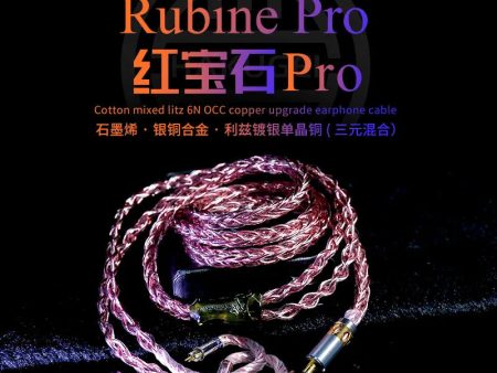 HAKUGEI Rubine Pro Cotton Mixed Litz 6N OCC Copper Upgrade Earphone Cable Fashion