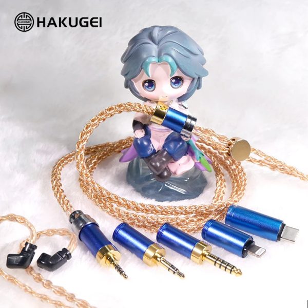 HAKUGEI Golden Rope 5N OCC Litz & Gold & Silver Plated Copper Earphone Cable Online now