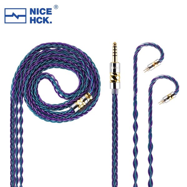 NiceHCK DualGod Silver Plated Furukawa Copper+Graphene HiFi IEM Upgrade Cable Fashion