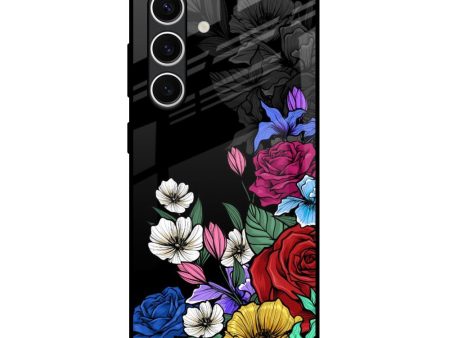 Rose Flower Bunch Art Glass Case for Samsung Galaxy S24 FE 5G Online