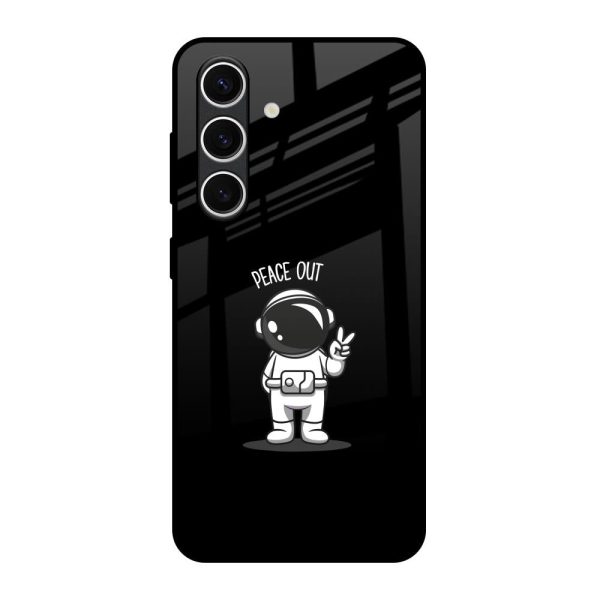 Peace Out Astro Glass Case for Samsung Galaxy S24 FE 5G Online Sale