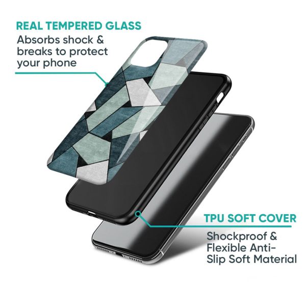 Abstact Tiles Glass Case for Samsung Galaxy A73 5G For Discount