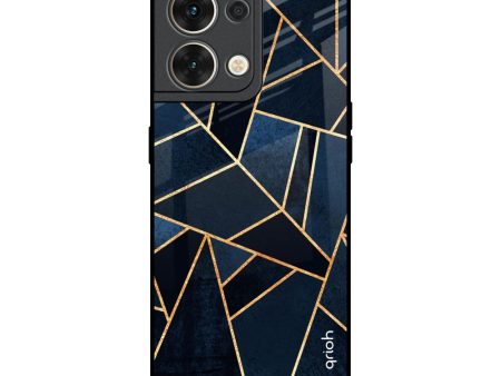 Abstract Tiles Glass Case for Oppo Reno8 5G Hot on Sale