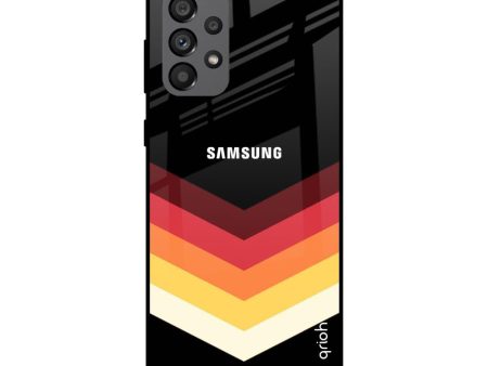 Abstract Arrow Pattern Glass Case For Samsung Galaxy A73 5G Sale