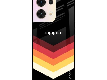 Abstract Arrow Pattern Glass Case For Oppo Reno8 5G For Sale