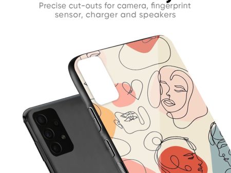 Abstract Faces Glass Case for Vivo V15 Pro on Sale