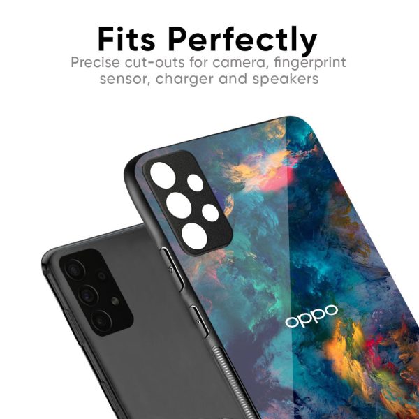 Colored Storm Glass Case for Oppo Reno8 5G Sale