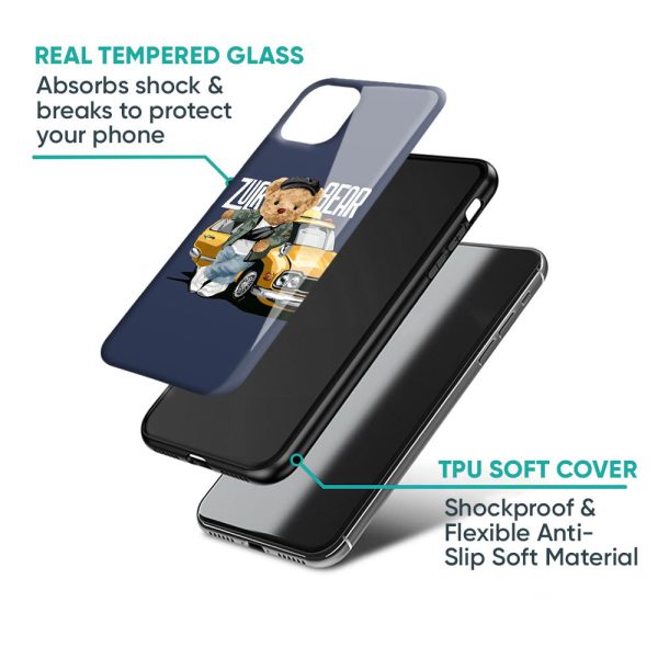 Adventurous Bear Glass Case for Realme 9 5G Online now