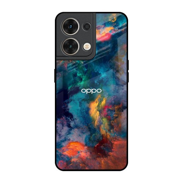 Colored Storm Glass Case for Oppo Reno8 5G Sale