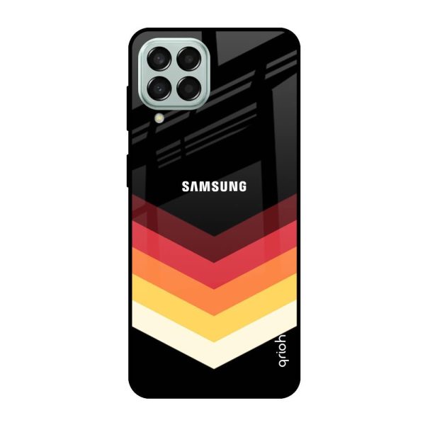 Abstract Arrow Pattern Glass Case For Samsung Galaxy M53 5G Cheap