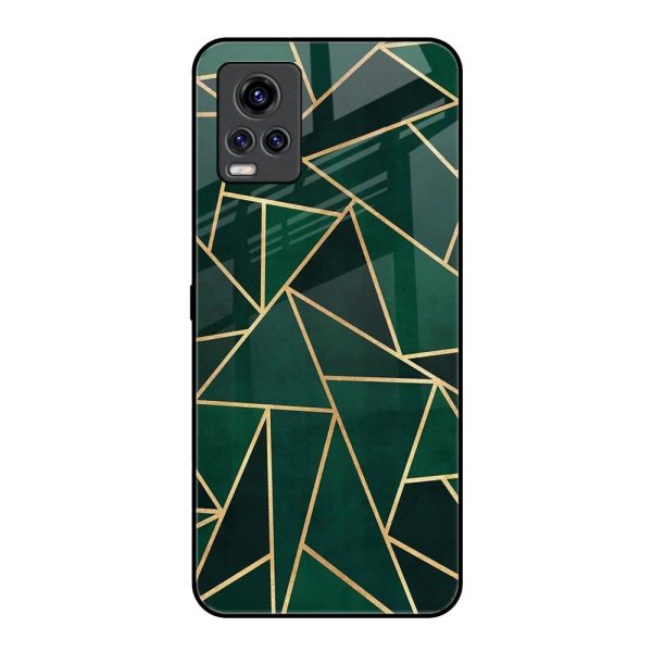 Abstract Green Glass Case For Vivo V20 Pro Discount