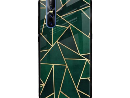 Abstract Green Glass Case For Vivo V15 Pro Online Sale